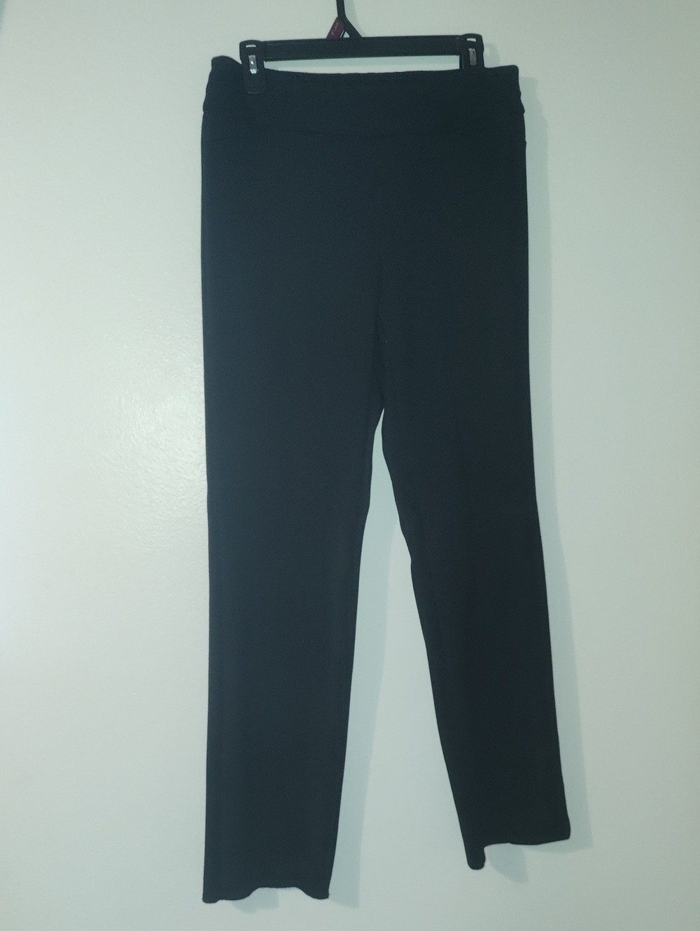 Everyday Straight-Leg Pull-On Pants - Black